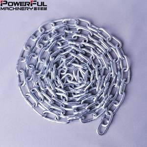 Aleación de hierro de alta prueba Carbono 1/4 "-1/2" Cadena soldada de carbono Chapado en zinc electrogalvanizado G30 Pulido - Product Image 5