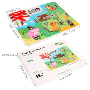 Fun uniseks papan pengunci sibuk Toyr montesori untuk balita aman dan dapat dilipat fungsi mengajar dan bermain - Product Image 1