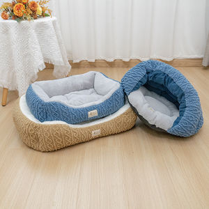 Lit de grotte pour chien et chat en matériau spécial avec motif solide Vente en gros du fabricant - Product Image 6