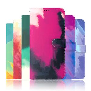 Aquarelle Portefeuille En Cuir Téléphone étui pour samsung <span class=keywords><strong>Galaxy</strong></span> M13 M33 M53 M23 F23 A23 A13 M52 M32 Xcover 5 A22 A32 Flip Cover Pouch - Product Image 1