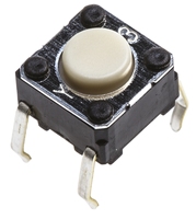 En stock, expédition immédiate, interrupteur tactile PLC modèle B3F1000, montage traversant, type à piston, borne, SPST, actionneur gris