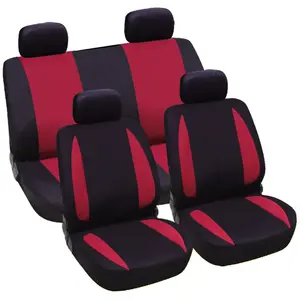 Venta al por mayor bordado sublimación universal 9 unids/set cubierta de asiento de coche de cuentas de madera