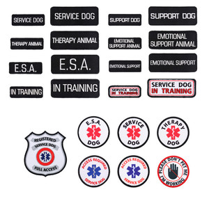 เสื้อกั๊กสายรัดสุนัขบริการสัตว์ธงชาติอเมริกันระบายอากาศได้กระเป๋าหนังไนล่อนมีซิปกระเป๋าแฟชั่น - Product Image 5