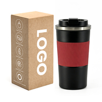 Tasses à café isothermes en acier inoxydable avec couvercle anti-fuite, gobelets de voyage sans BPA, gobelet portable pour cadeaux