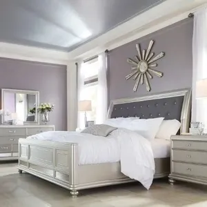 2023 نموذج جديد أزياء Palang السرير الحديثة ضوء نسيج فاخر رخيصة سرير سرير ملكي الأثاث