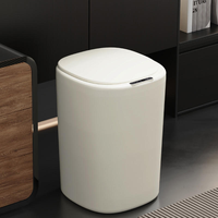 Poubelle Intelligente 14L avec Wi-Fi, en PVC, à Détection Automatique, Sans Contact, Mains Libres, à Induction par Mouvement et Vibration