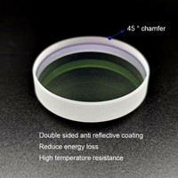 Lente Protectora Láser de Alta Precisión D24.9x1.5  D27.9x4.1  D37x7 mm 1064nm Ventana Óptica para Accesorios de Máquinas Láser de Fibra