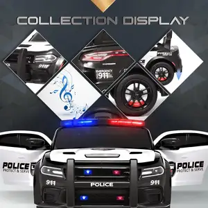 DLS Factory New Design Wholesale Licensed Dodge 12V Powerful Remote Children Toys Electric Ride Toy Car Kids Ride On Police Car