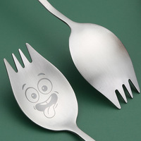 Ensemble de fourchettes modernes en acier inoxydable, non revêtues, poli miroir, écologiques, pour desserts, emballage cadeau