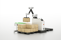 Système de palettisation robotique entièrement automatique Chanfer Chargement et déchargement du robot de palettisation pour conteneur