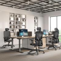 Chaise de bureau moderne ergonomique en maille pivotante, dossier haut, chaise tournante simple pour le personnel, chaise de bureau pour ordinateur à domicile