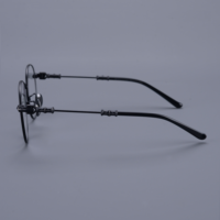 Montures optiques rondes en titane de qualité supérieure, style vintage, légères, monture complète, lunettes classiques en métal, pour adultes, usage quotidien