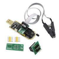 Programmeur Ch341 avec clip Bios Usb Programdor C341A + Clip Soic8 + 1. Kit de brûleur d'adaptateur de mémoire