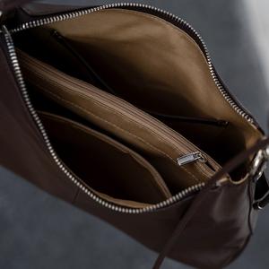Sacs à bandoulière en cuir fendu Louis Levane avec fermeture éclair, sacs à bandoulière décontractés de luxe pour femmes - Product Image 4