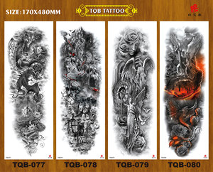 Tatuaggio della ragazza fresca delle maniche della gamba di grandi dimensioni del braccio pieno impermeabile all'ingrosso - Product Image 6