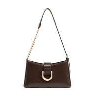 Nouveau Sac Messager Femme en Cuir Véritable pour l'Été 2026, Ensemble Deux Pièces de Luxe de Créateur Français, Fermeture Éclair, Imperméable