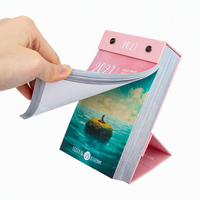 Calendrier de bureau quotidien personnalisé à feuillets détachables 365 pages, calendrier de table imprimé artistique, calendrier de bureau sur pied pour cadeau d'affaires