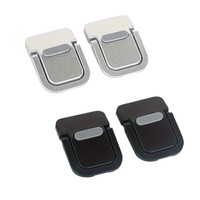 Support d'ordinateur portable pliable et portable, support adhésif invisible avec repose-pieds en métal pour clavier, accessoires essentiels pour ordinateur portable