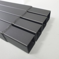Tube carré en alliage d'aluminium anodisé 6061 6063, usinage CNC, pliage, soudage, profil, livraison rapide d'usine