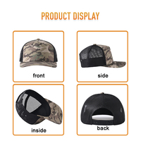 Gorra de Camionero Deportiva de Malla con Diseño Original Heycap, Gorra de Camuflaje con Logotipo Personalizado de Moda, Gorra de 5 Paneles con Visera Ligeramente Curvada para Hombre