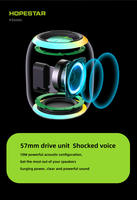 Altavoz Bluetooth Portátil Hopestar P35 MINI de 10 W, Resistente al Agua IPX7, Luz RGB, Diafragma Doble, Bajos, Radio FM, Audio de Bolsillo para Exteriores