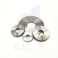Large Size Pure Titanium Alloy Washers with DIN9021 Standard Plain Finish Internal Tooth & Wedge Styles