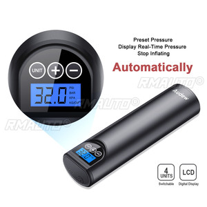 Compresor de Aire Portátil Inalámbrico USB Audew de 12V y 150PSI con Pantalla LCD, Bomba Inflable Manual para Autos, Bicicletas, Neumáticos, Balones y Anillos de Natación - Product Image 5