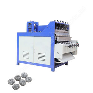 Machine de fabrication de tampons à récurer les vaisselles en fil d'acier inoxydable, 8/4 boules - Product Image 2