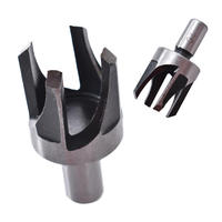 Juego de 8 brocas de acero al carbono Zeli con acabado de óxido negro, vástago de 6 mm, tipo garra para tapones de madera, para taladrar madera, 60 mm de longitud