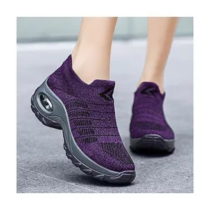 2024 New High Quality Fashion Daily Outdoor Jogging Running Air Cushion Chunky Casual Walking Shoes For Women