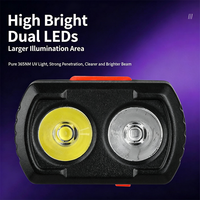 Lampe de poche double LED rechargeable par USB, mini lampe de poche portable pour le camping, la réparation automobile, les situations d'urgence et le transport quotidien