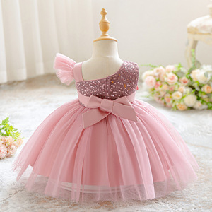 Niña Nueva flor Vestido de princesa con mangas voladoras Tutu Short R <span class=keywords><strong>Piano</strong></span> Performance Vestido de <span class=keywords><strong>Ballet</strong></span> <span class=keywords><strong>para</strong></span> niñas - Product Image 3