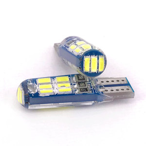 Ampoule de largeur pour accessoires de voiture <span class=keywords><strong>194</strong></span> 12V 3014 15SMD Blanc Silicone, pour éclairage de coffre, feux de stationnement, lampe de lecture intérieure T10 W5W - Product Image 6