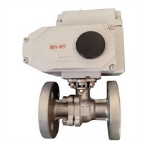 Válvulas de Bola Eléctricas con Brida de Acero Inoxidable 304/316 de 2 Piezas para Alta Temperatura, Control Automático OEM para Productos Químicos Industriales
