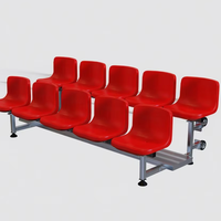 Chaise pliante en plastique HDPE résistant aux intempéries et stabilisé aux UV pour gradins et tribunes