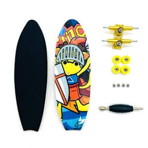 Skateboard Mini a 5 Strati TOMITOMO Personalizzato, Creativo in Legno d'Acero, Piatto 98x31mm, Colori Opzionali - Product Image 4