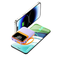 Nouvelle Batterie Externe Portable Haute Capacité 2024 (100000mAh/20000mAh) 22.5W Noire avec Technologie GaN et Support de Charge Sans Fil (CN;GUA)