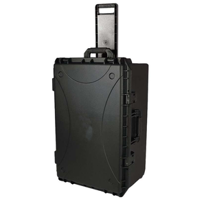DFB0706 Équipements et appareils personnalisés, valise à roulettes en plastique PP robuste de 74 L, noire, 126 L, ODM, OEM - Product Image 1