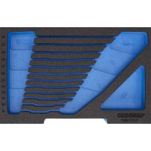 Gedore-โฟมแทรก2835924ว่างเปล่าสำหรับชุดประแจรวม (12ชิ้น) -EAN 4010886939536เวิร์กช็อปกลิ้งถาดเปล่า - Product Image 1