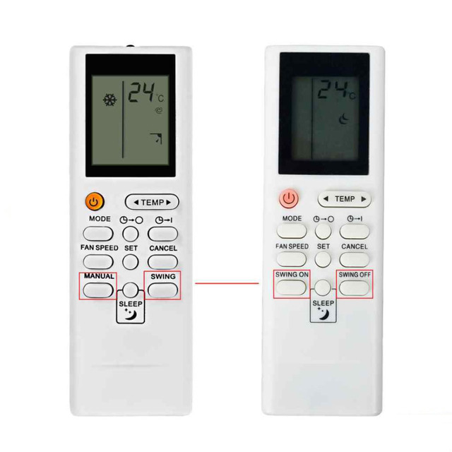 Air Conditioning Remote Control Suitable for Galanz GZ-24B-E1 GZ-24A-E1 GZ-27B