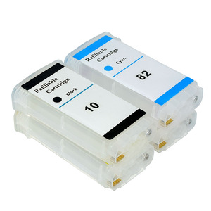 130 мл струйный многоразовый картридж с чипом 10 82 для <span class=keywords><strong>HP</strong></span> Designjet 500 500ps 800 <span class=keywords><strong>800ps</strong></span> HP500 HP800 HP82 плоттер для HP10 82 - Product Image 3