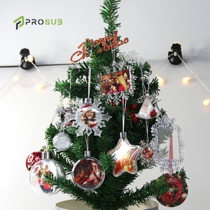 Prosub Bán Buôn Thăng Hoa Trống Giáng Sinh Trang Trí Cao Trong Suốt Nhựa Bông Tuyết Bóng Thăng Hoa Đồ Trang Trí Giáng Sinh - Product Image 6