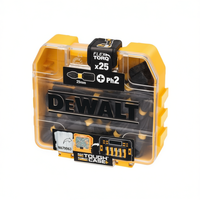 Jeu de tournevis DeWalt Flex Torq 25 mm Ph2 25 pièces avec étui de rangement robuste