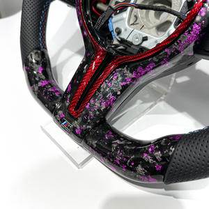 Volant en fibre de carbone pour BMW E90 E92 F35 F10 F80 F20 F30 F22 F31 F32 F33 F36 M3 M4 M5 Série M - Product Image 3