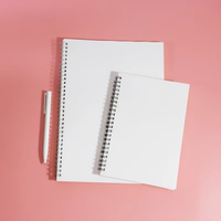 Carnet de notes à spirale vierge pour sublimation, couverture en papier blanc format A4 A5, en stock