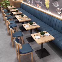 Meubles de restaurant, table et chaises de salle à manger en bois de luxe pour restaurants, hôtels, cafés, style occidental