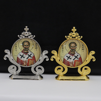 18 Motivi, 2 Colori Oro e Argento, Icone Auto, Immagini 3D di Gesù Cristo, Articoli per Chiesa e Accessori per Vescovi