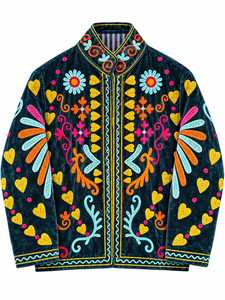 Premium Navy <b>Velvet</b> Bomber <b>Jacket</b> <b>Women</b> Multicolor Long Sleeve High Neck Cotton Lining Winter Outerwear B2B Ma - Product Image 1