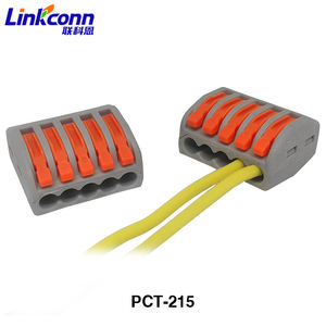 Connecteur de fil universel compact PCT-215 boîtier en Nylon de bornier enfichable électrique rapide pour connecteurs d'alimentation mâle/femelle - Product Image 3