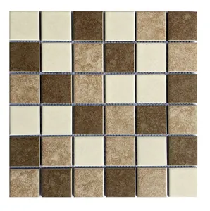DS низкая цена домашняя 48*48 мм деревенский вид кухня ванная комната напольная настенная плитка керамическая мозаика